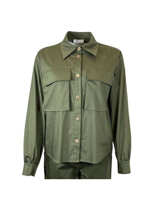 CAMICIA DONNA Extè VERDE MILITARE p/e Extè | ART.6141VERDE MEDIO